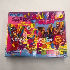 Vintage 1990s Lisa Frank Hollywood Bear Party Game - Colorful Party Supplies